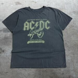 Vintage black acdc we salute you small 2005